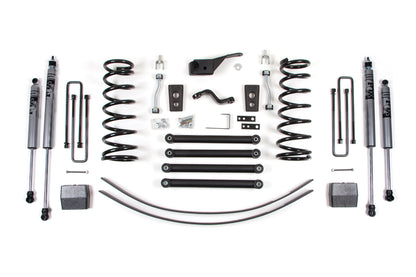 2000 Dodge RAM 1500 5 Inch Coil Spring Lift Kit Zone Offroad-2