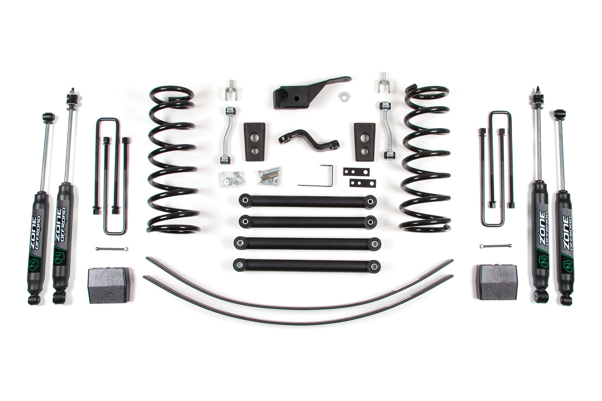 2000 Dodge RAM 1500 5 Inch Coil Spring Lift Kit Zone Offroad