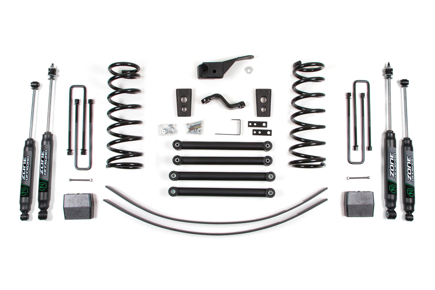 00-02 Dodge RAM 2500 5.0 Inch Coil Spring Lift Kit Zone Offroad-1
