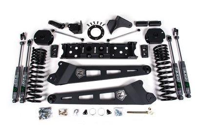 19-24 RAM 2500 4.5 Inch Radius Arm Diesel 6-Bolt T-Case Fox Adventure Shocks Zone Offroad