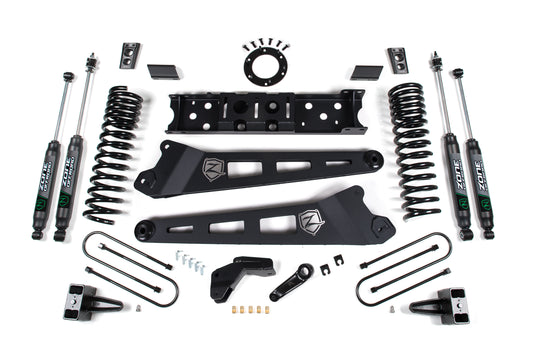 19-24 RAM 3500 4.5 Inch Radius Arm 2 Inch Rear Block With Overload Diesel 6-Bolt T-Case Zone Offroad