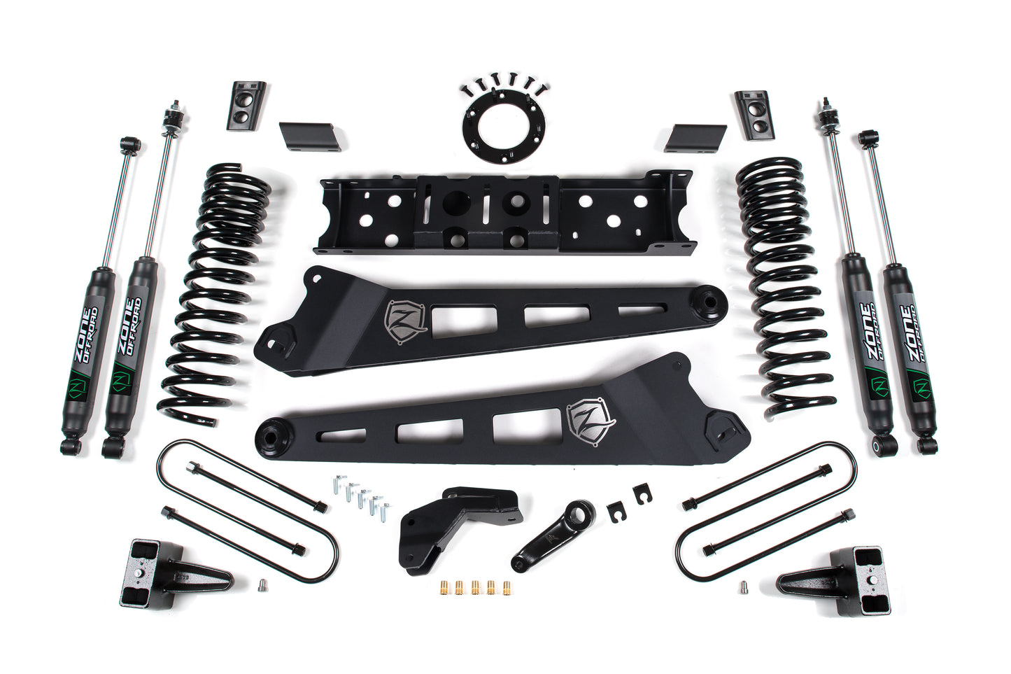 19-24 RAM 3500 4.5 Inch Radius Arm 2 Inch Rear Block With Overload Diesel 8-Bolt T-Case Zone Offroad-2