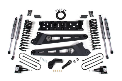 19-24 RAM 3500 4.5 Inch Radius Arm 2 Inch Rear Block With Overload Diesel 8-Bolt T-Case Zone Offroad-3
