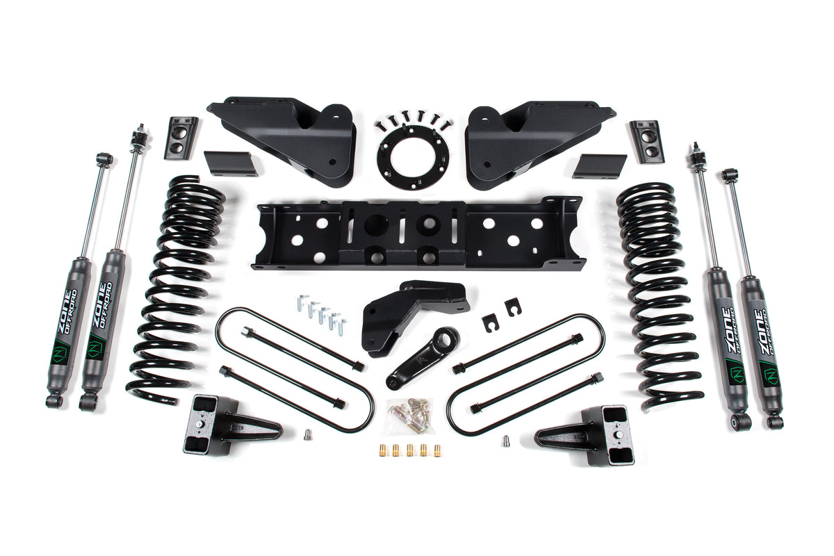 19-24 RAM 3500 4.5 Inch Radius Arm Bracket 3 Inch Rear Block Without Overload Diesel 8-Bolt T-Case Zone Offroad