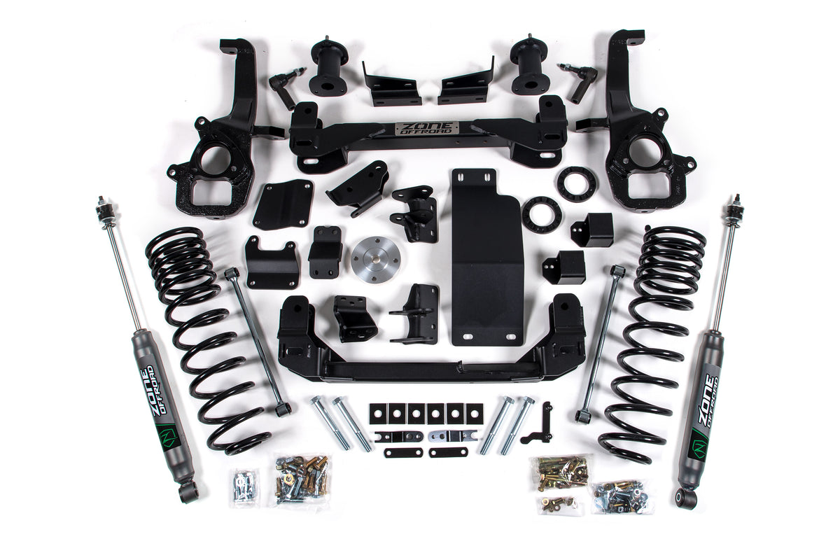19-23 RAM 1500 4WD 6 Inch Front 5 Inch Rear Lift Kit Zone Offroad-3