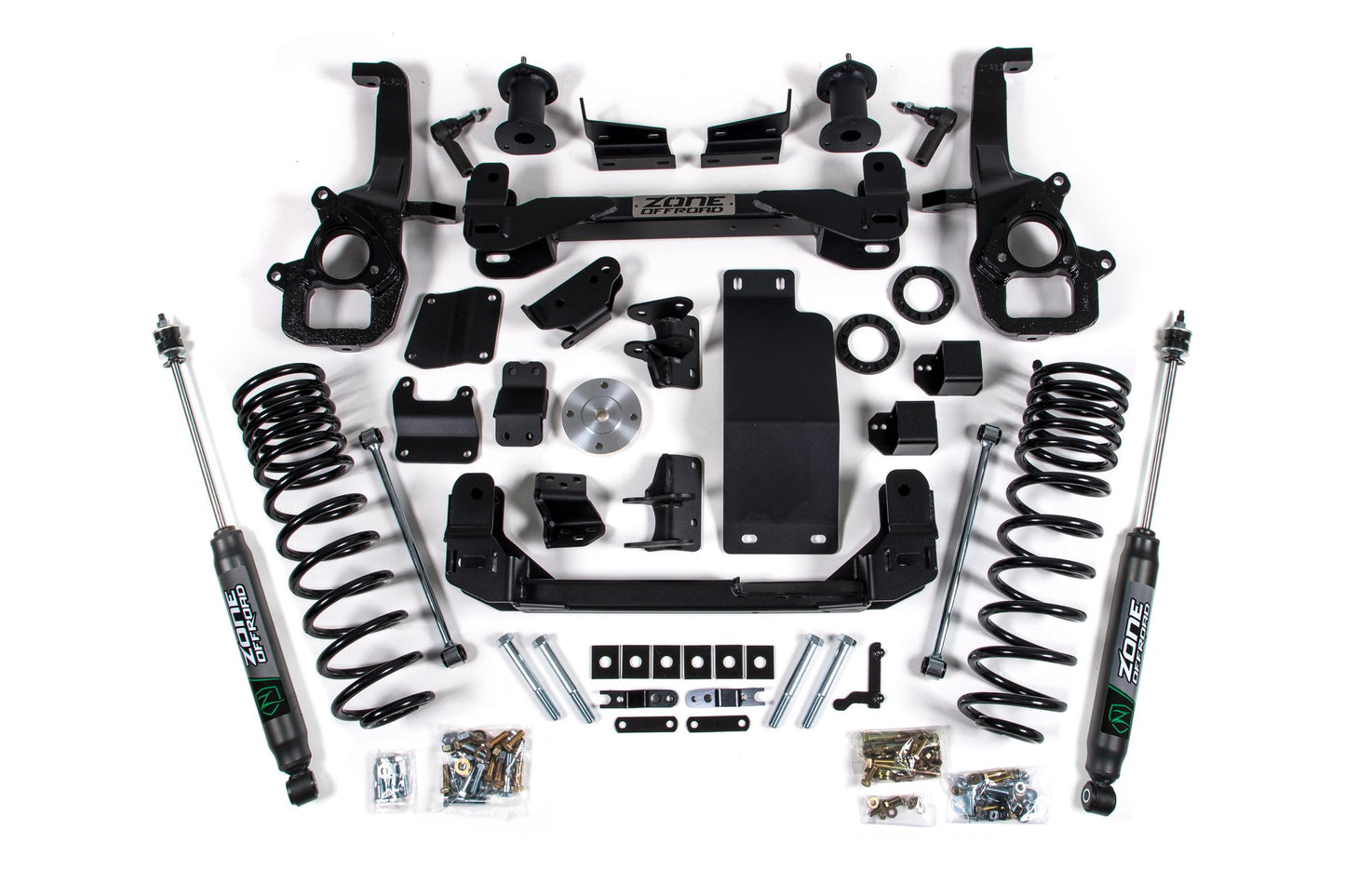 Zone Offroad 20-23 RAM 1500 4WD 6 Inch Front 5 Inch Rear Lift Kit With OE 22in Wheels Zone Offroad