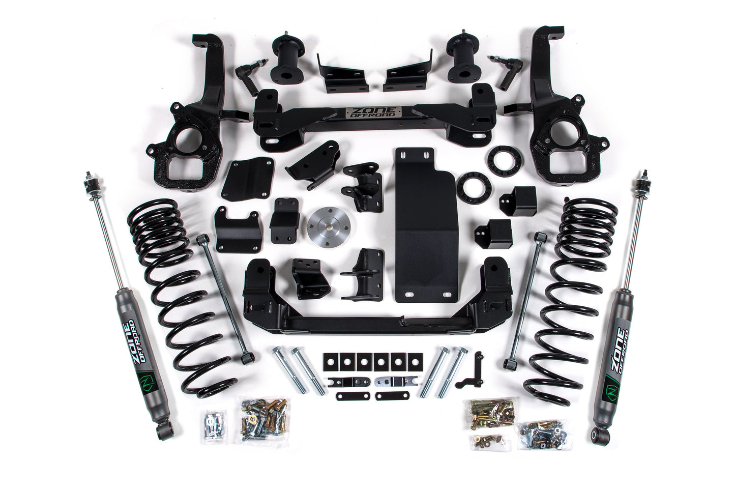 19-24 Ram 1500 4WD 6 Inch Suspension Lift Kit (Large Bore), 5 Inch Rear Lift, Coil Spring - Nitro Loaded Struts, Nitro Shocks Zone Offroad