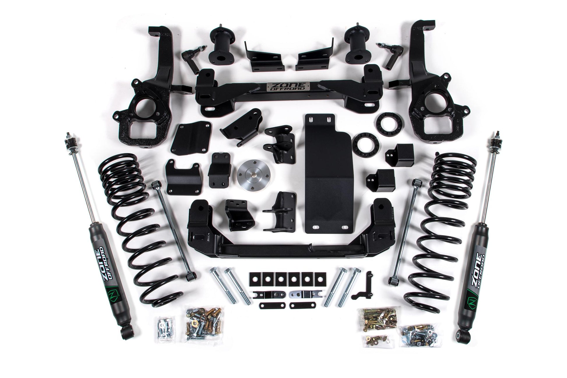 Zone Offroad 20-23 RAM 1500 4WD 6 Inch Front 5 Inch Rear Lift Kit With OE 22in Wheels Zone Offroad