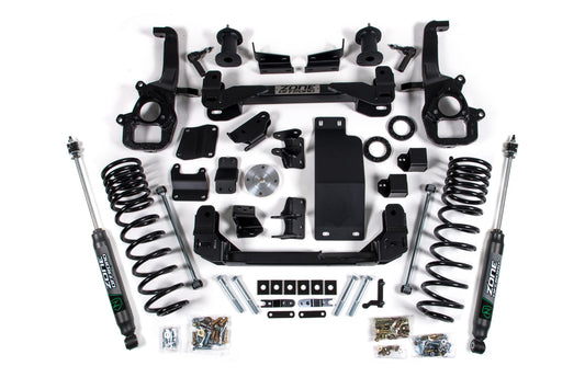 Zone Offroad 20-23 RAM 1500 4WD 6 Inch Front 5 Inch Rear Lift Kit With OE 22in Wheels Zone Offroad
