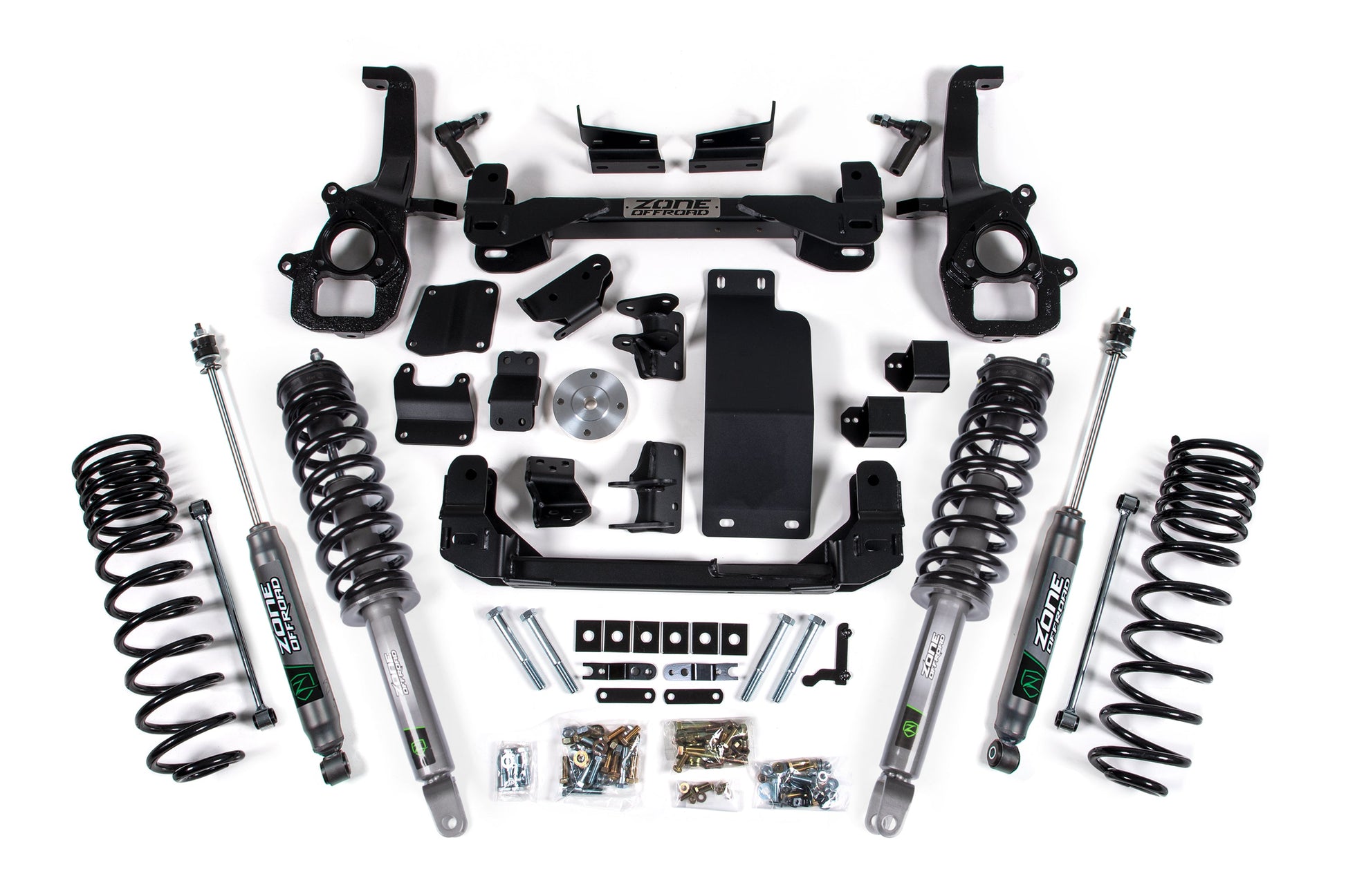 19-24 Ram 1500 4WD 4 Inch Suspension Lift Kit (Standard Bore), 3 Inch Rear Lift, Coil Spring - Nitro Loaded Struts, Nitro Shocks Zone Offroad