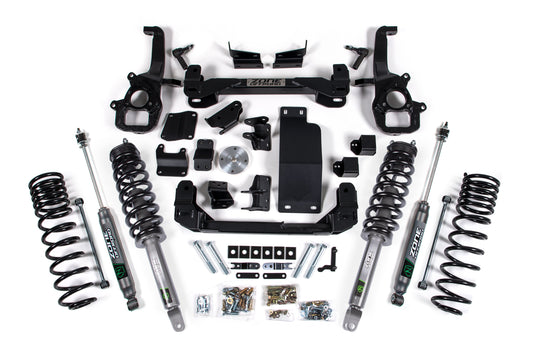 19-24 Ram 1500 4WD 4 Inch Suspension Lift Kit (Standard Bore), 3 Inch Rear Lift, Coil Spring - Nitro Loaded Struts, Nitro Shocks Zone Offroad