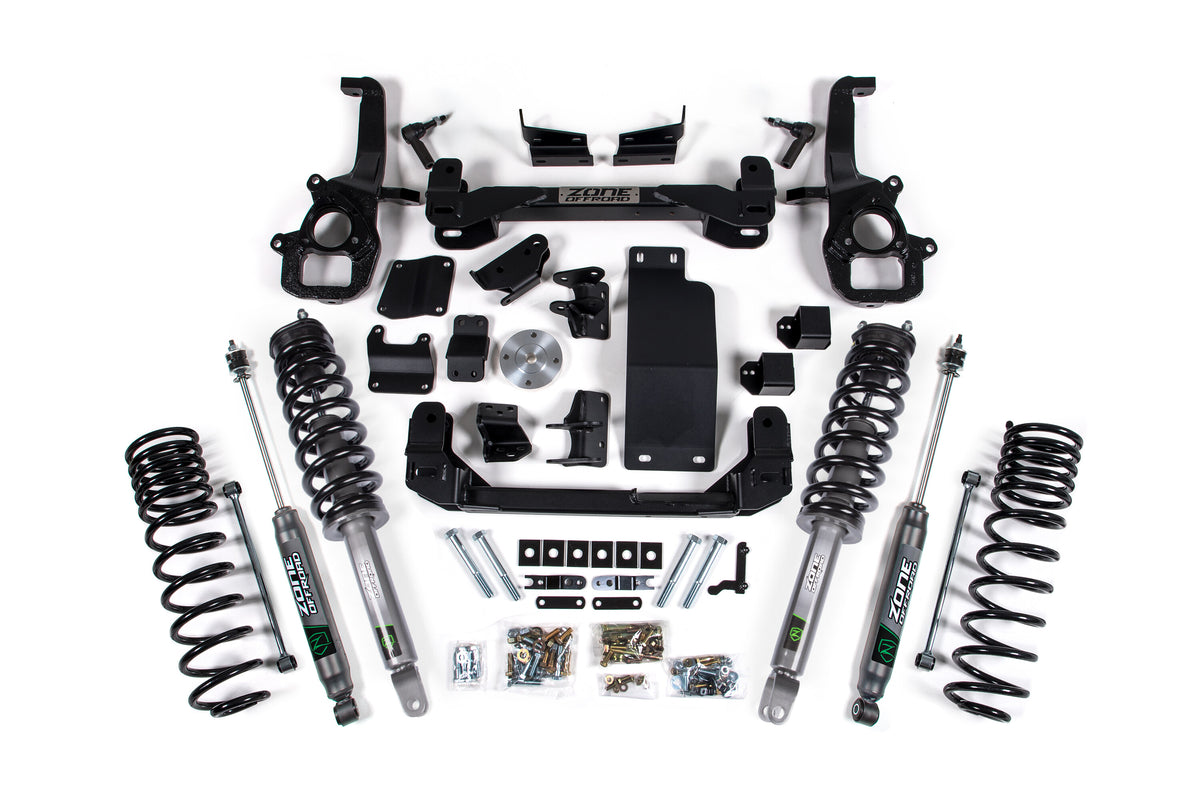 19-24 Ram 1500 4WD 4 Inch Suspension Lift Kit (Standard Bore), 3 Inch Rear Lift, Coil Spring - Nitro Loaded Struts, Nitro Shocks Zone Offroad-3