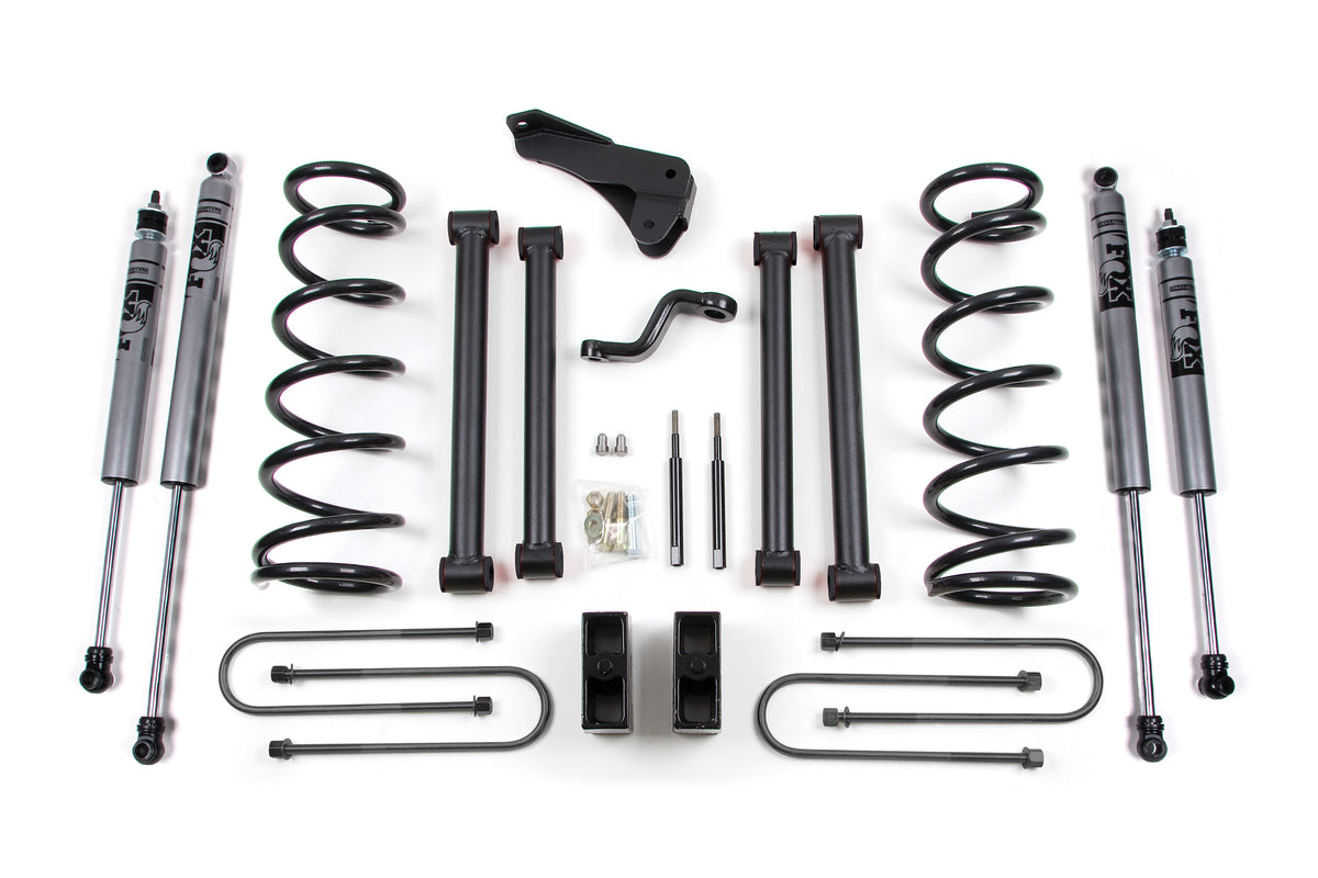 03-07 Dodge 2500/3500 With 4-1/8 Axle Coil Spring LIft Kit Zone Offroad-6