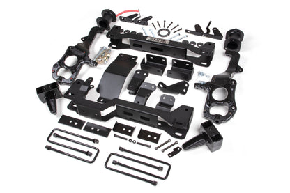 21-24 Ford F-150 With CCD 4WD 6 Inch Lift Kit 5 Inch Rear Block Spacer Front Rear Shock Relocation No Shocks Zone Offroad-2