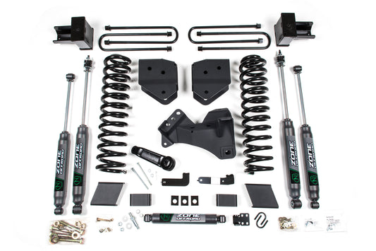 17-19 Ford F-250/350 Super Duty 4 Inch Lift Kit 2 Inch Rear Block Gas 3 Leaf Main Zone Offroad
