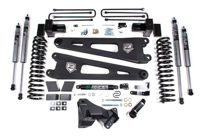 17-19 Ford F-250/350 Super Duty 4 Inch Radius Arm Lift Kit 2 Inch Rear Block Diesel 2 Leaf Main Zone Offroad-3