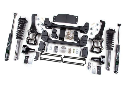 09-13 Ford F-150 4WD 6 Inch Suspension Lift Kit, 5 Inch Rear Lift, Block - Nitro Loaded Struts, Nitro Shocks Zone Offroad