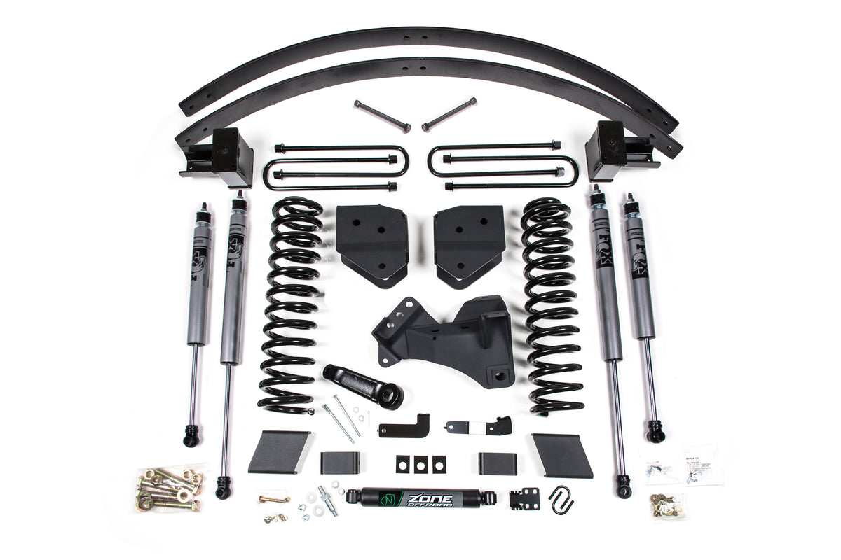 17-19 Ford F-250/F-350 Super Duty 6 Inch Lift Kit 3 Inch Rear Block Diesel 3 Leaf Main Zone Offroad-3