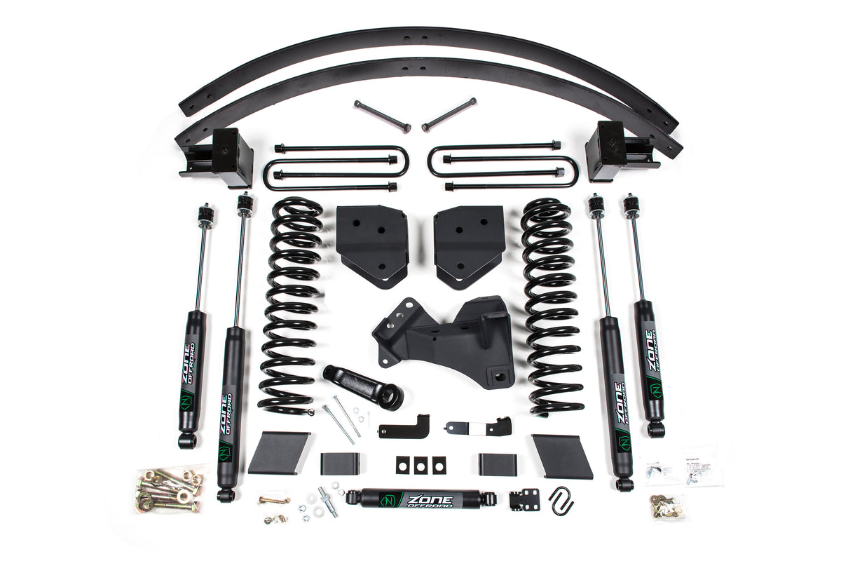 17-19 Ford F-250/F-350 Super Duty 6 Inch Lift Kit 3 Inch Rear Block Diesel 3 Leaf Main Zone Offroad