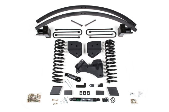 Zone Offroad 17-19 Ford F-350/350 6 Inch Lift Kit 3 Inch Rear Block Gas 3 Leaf Main Zone Offroad
