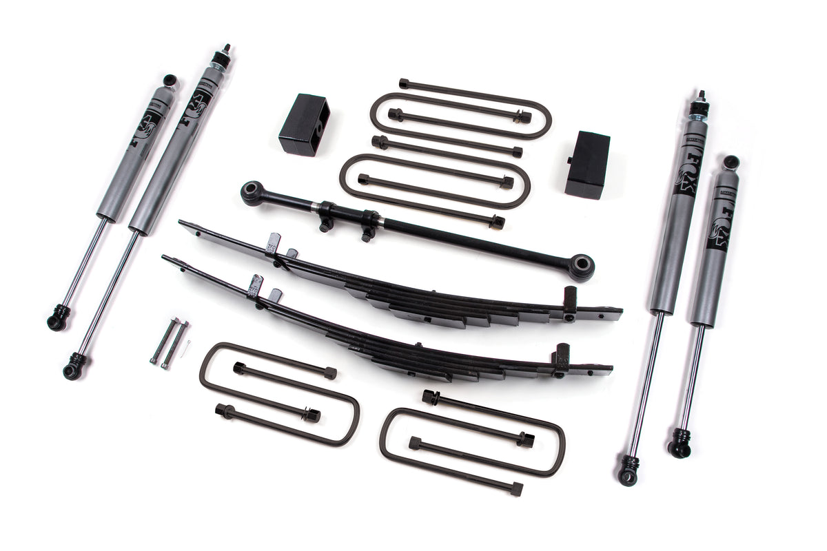 00-05 Ford Excursion 4 Inch Leaf Spring Lift Kit Zone Offroad-6