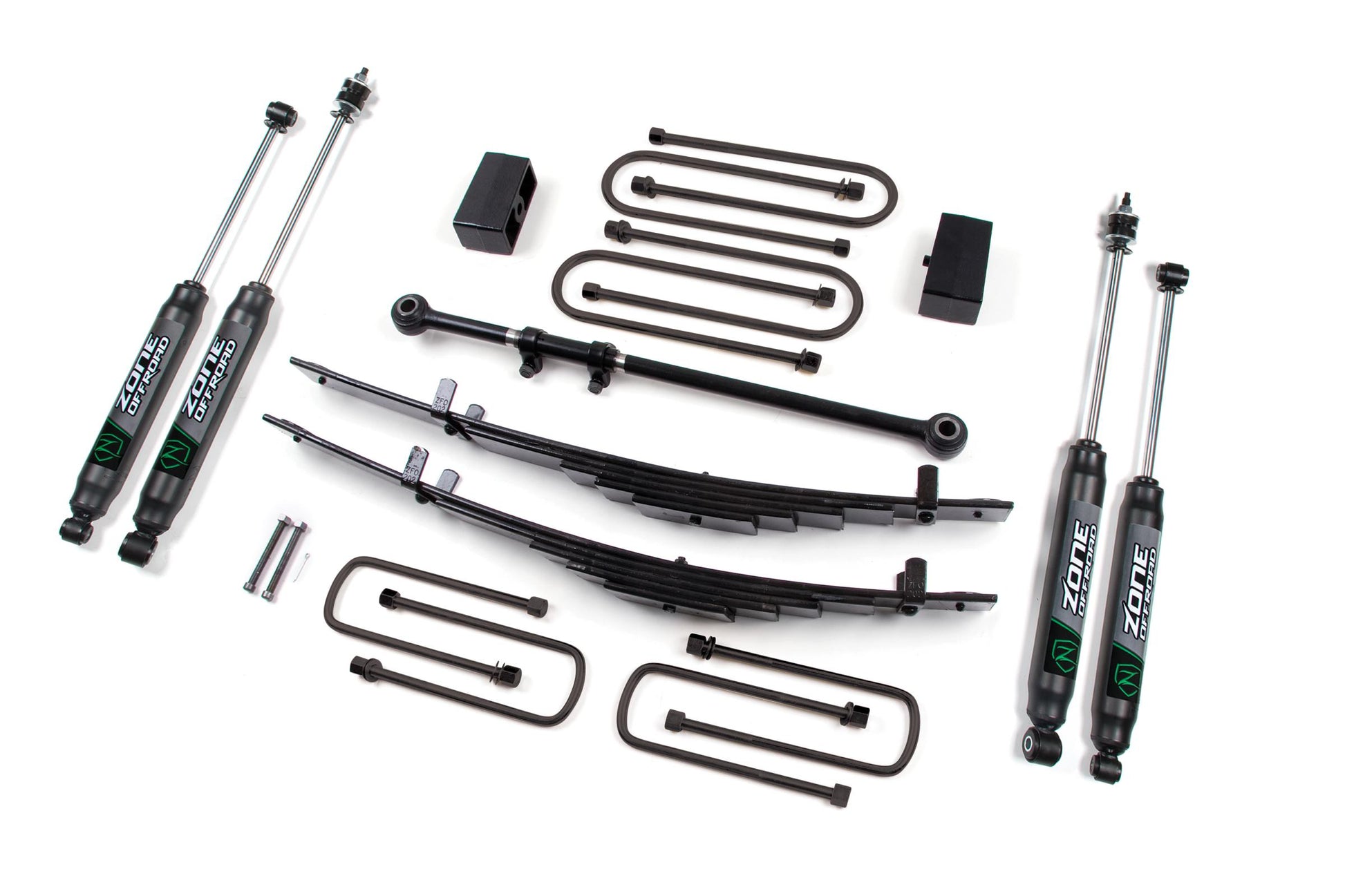 00-05 Ford Excursion 4 Inch Leaf Spring Lift Kit Zone Offroad-1