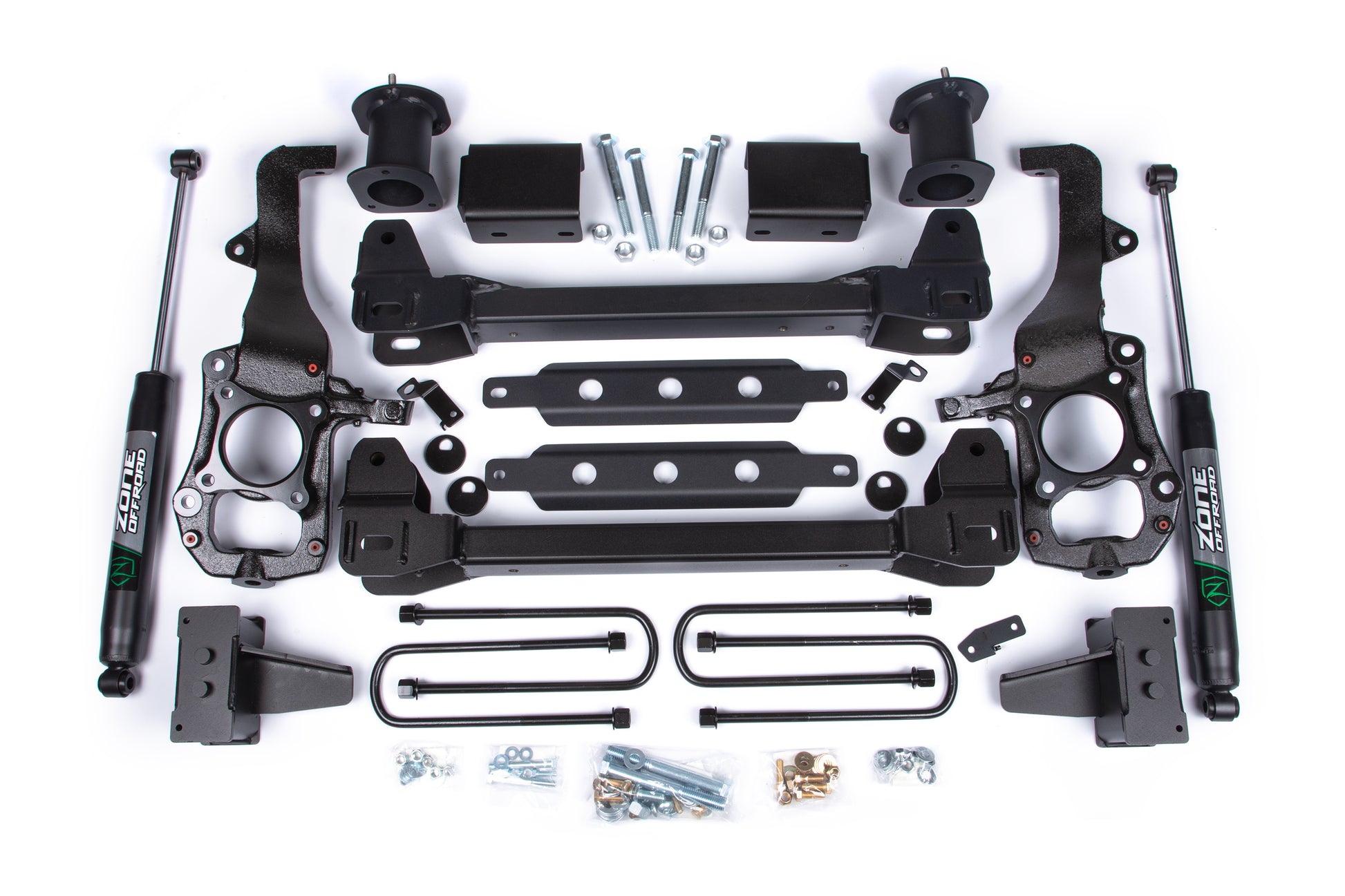 21-24 Ford F-150 2WD 6 Inch Lift Kit 3.25 Inch Rear Lift Block Spacer Front Zone Offroad