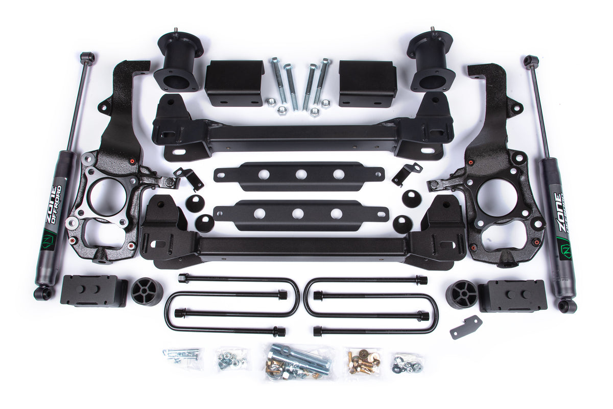 21-24 Ford F-150 2WD 6 Inch Lift Kit 3.25 Inch Rear Lift Block Spacer Front Zone Offroad-3