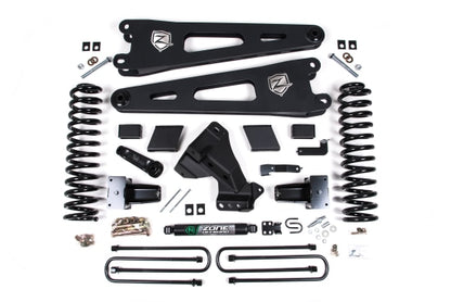 23-24 Ford F-250/F-350 Super Duty 4WD 5 Inch Radius Arm Lift Kit 3 Inch Rear Block Gas 2 Leaf Main Zone Offroad-4