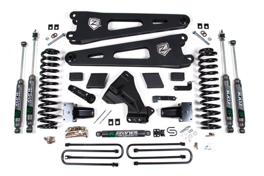 23-24 Ford F-250/F-350 Super Duty 4WD 5 Inch Radius Arm Lift Kit 3 Inch Rear Block Gas 2 Leaf Main Zone Offroad