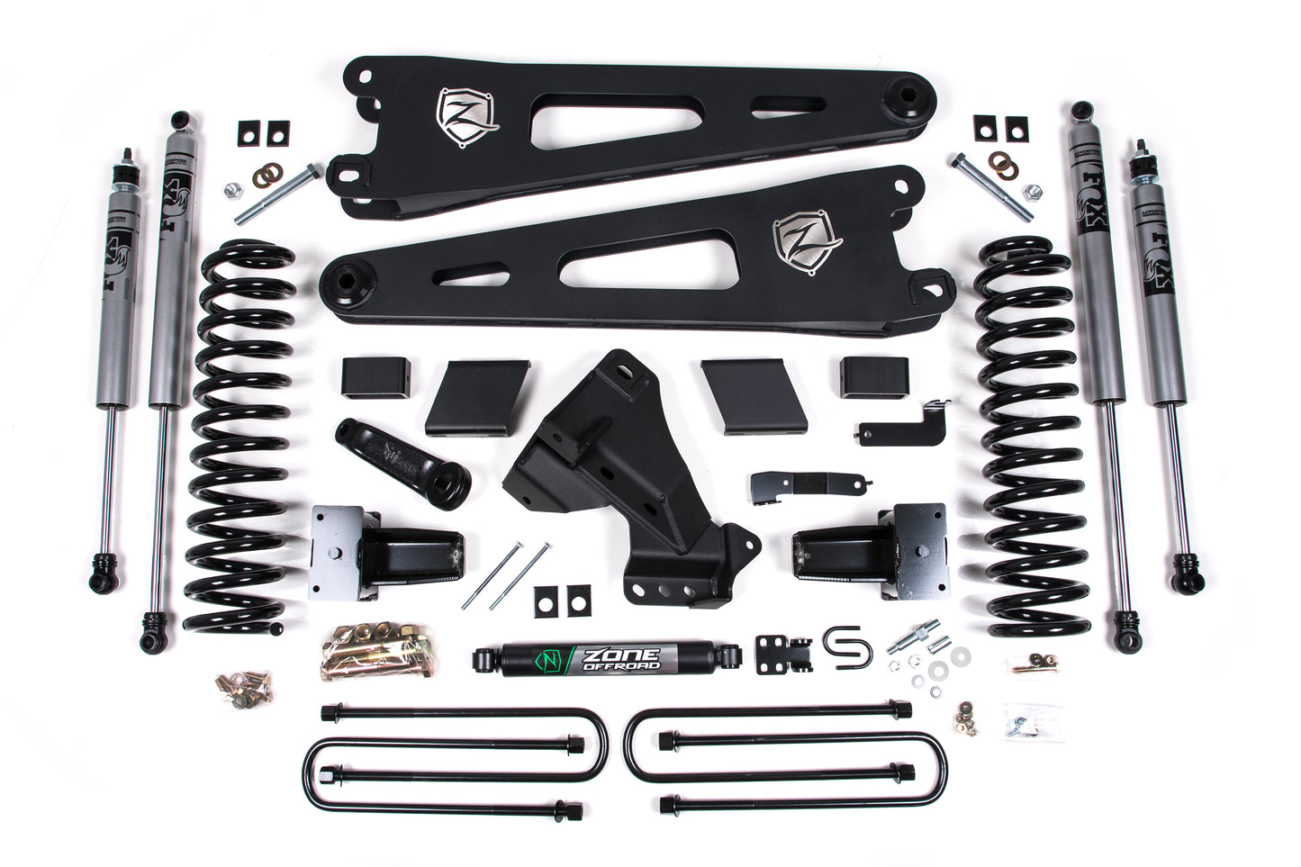 23-24 Ford F-250/F-350 Super Duty 4WD 7 Inch Radius Arm Lift Kit 4.5 Inch Rear Block Diesel Zone Offroad-3