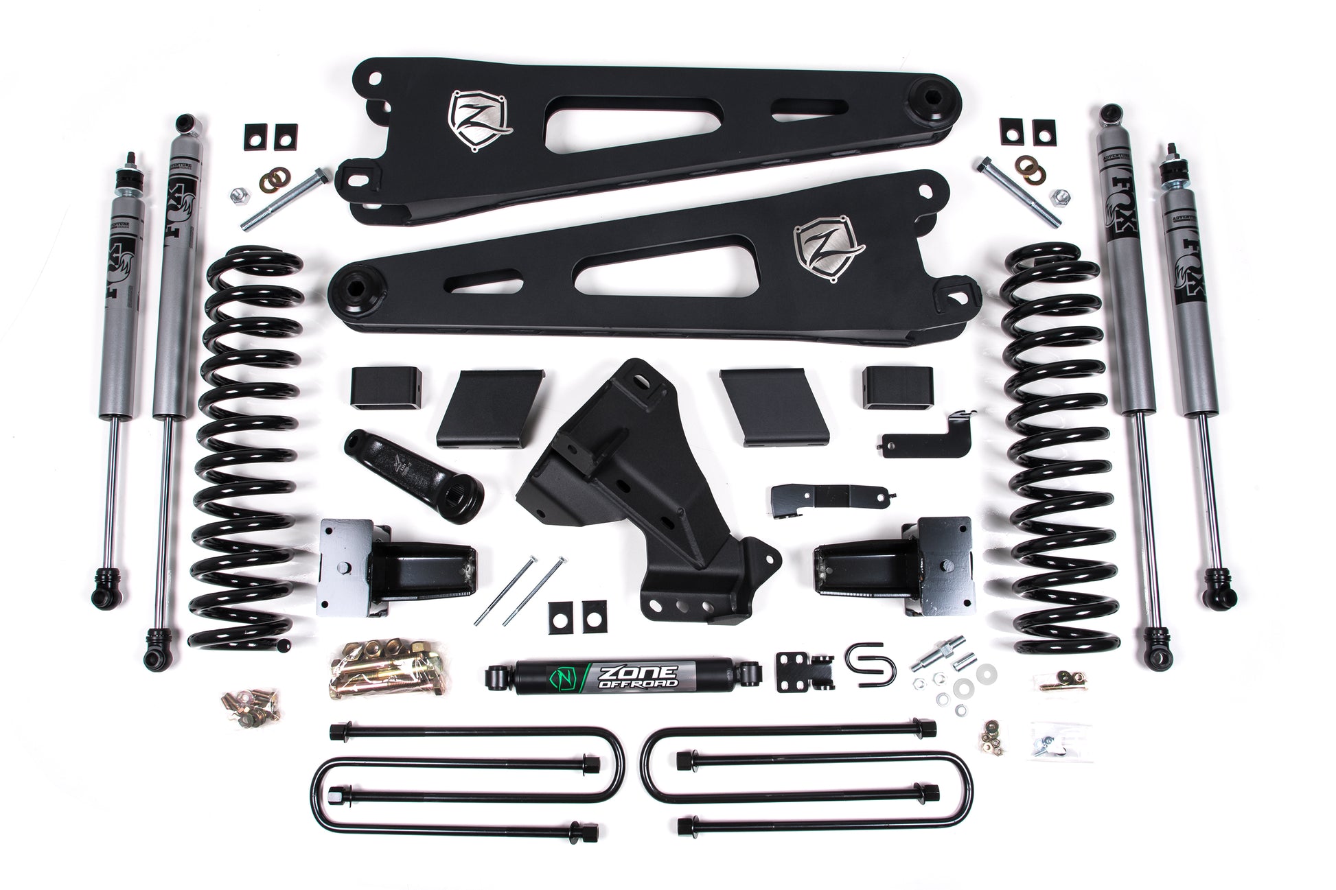 23-24 Ford F-250/F-350 Super Duty 4WD 7 Inch Radius Arm Lift Kit 4.5 Inch Rear Block Diesel Zone Offroad-3