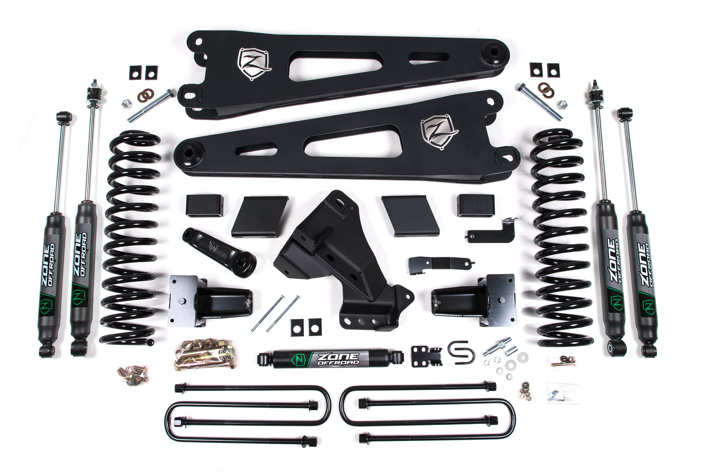 23-24 Ford F-250/F-350 Super Duty 4WD 7 Inch Radius Arm Lift Kit 4.5 Inch Rear Block Diesel Zone Offroad-1