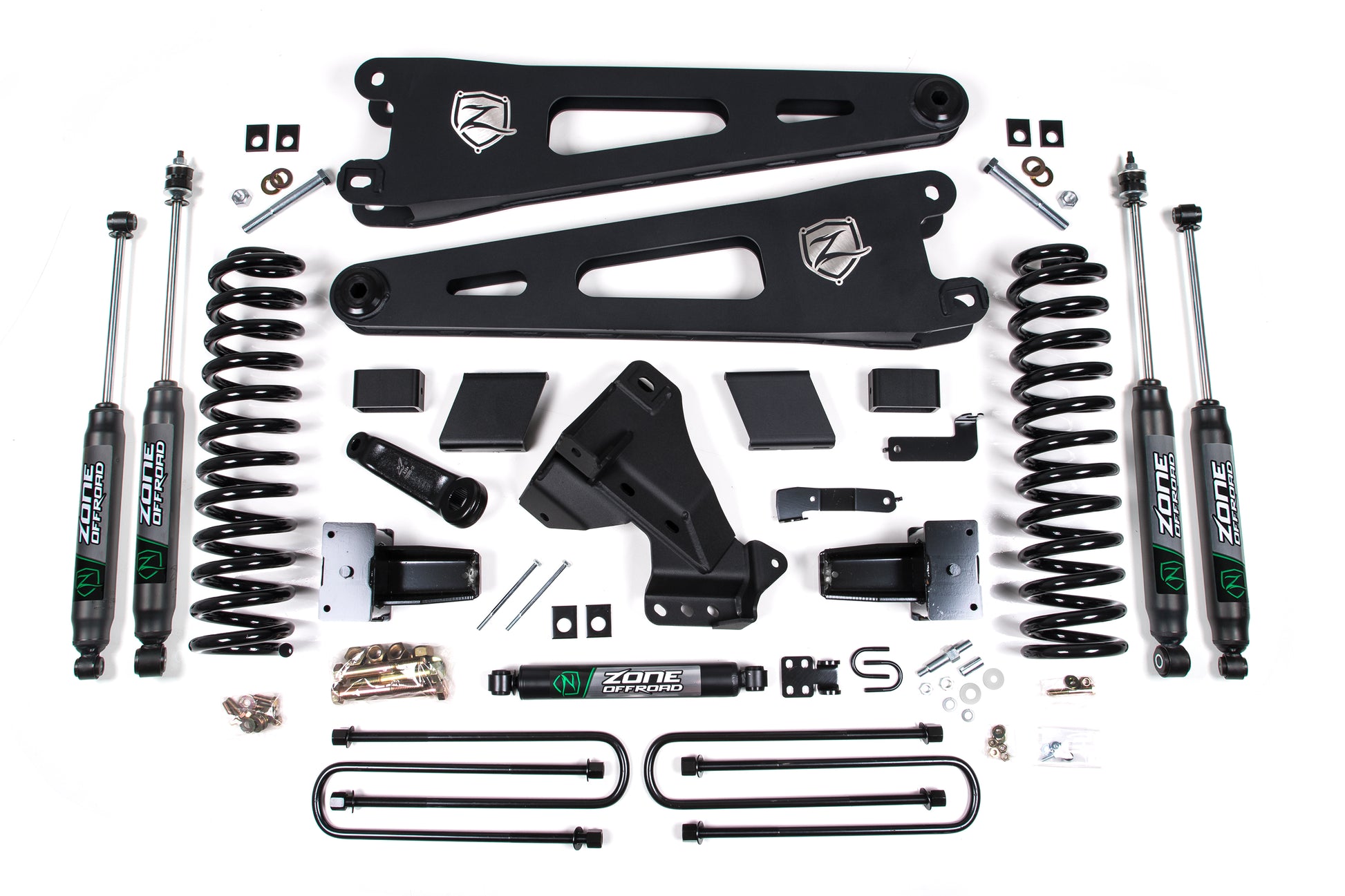 23-24 Ford F-250/F-350 Super Duty 4WD 7 Inch Radius Arm Lift Kit 4.5 Inch Rear Block Diesel Zone Offroad-1
