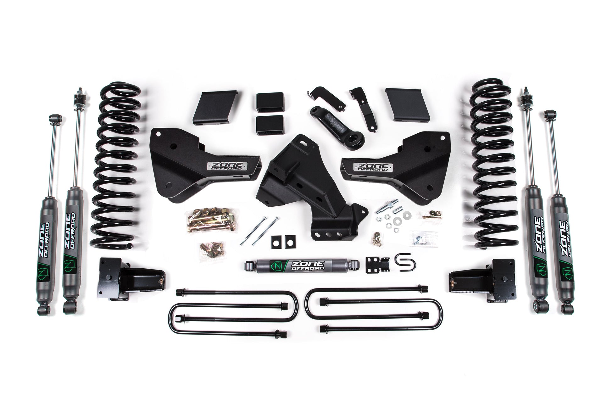 23-25 Ford F250/F350 SRW 4WD 5 Inch Radius Arm Drop Suspension Lift Kit, 3 Inch Rear, Block, Diesel - Fox 2.0 Adventure Series Front And Rear Shocks Zone Offroad