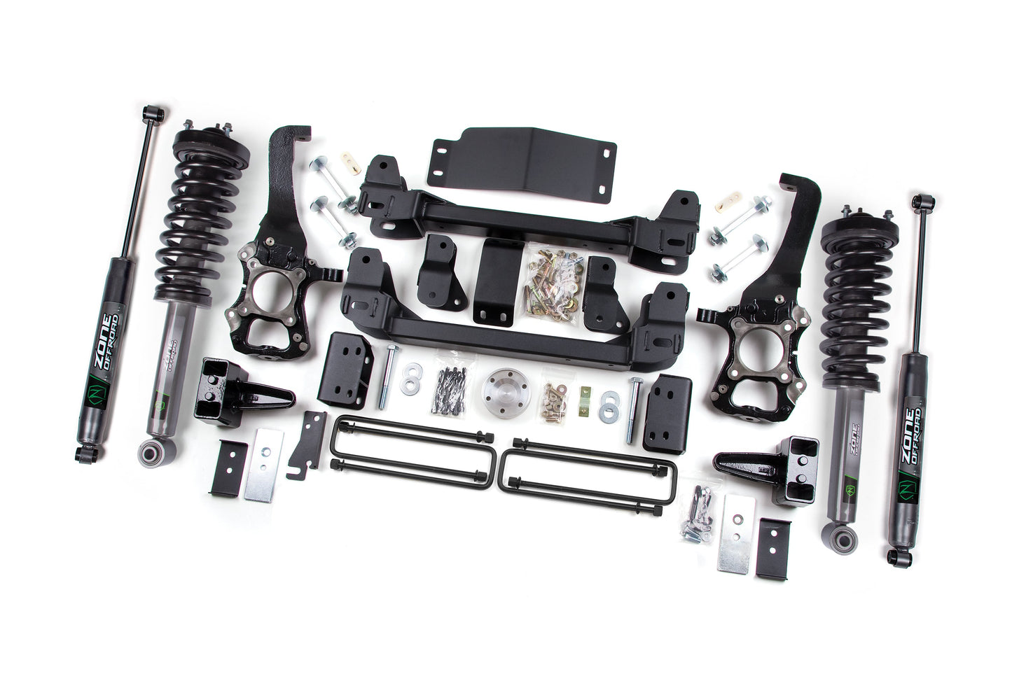 09-13 Ford F-150 4WD 4 Inch Suspension Lift Kit, 4 Inch Rear Lift, Block - Nitro Loaded Struts, Nitro Shocks Zone Offroad