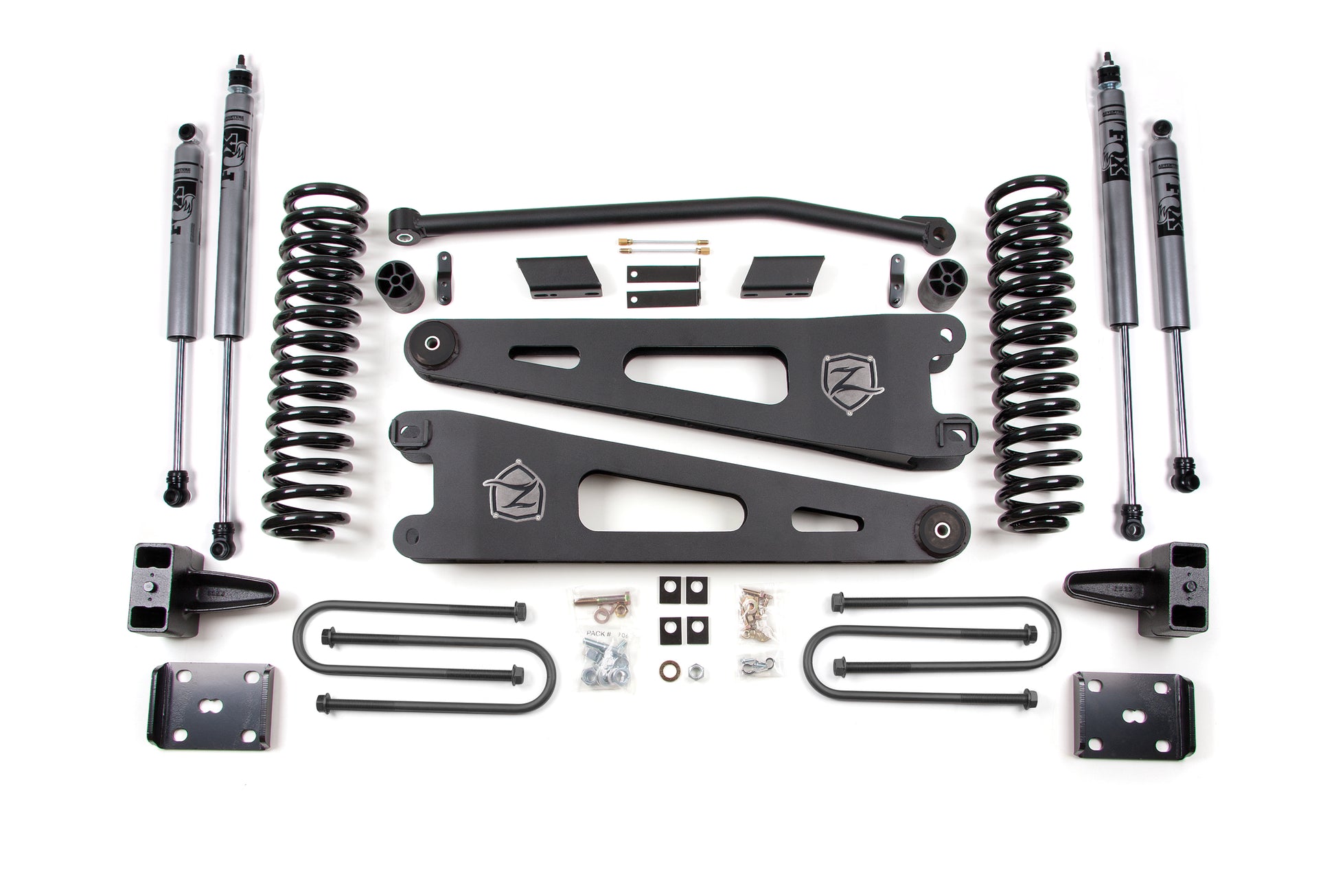 11 Ford F-250/F-350 Super Duty 4 Inch Radius Arm Lift Kit Diesel With Overload Zone Offroad-3