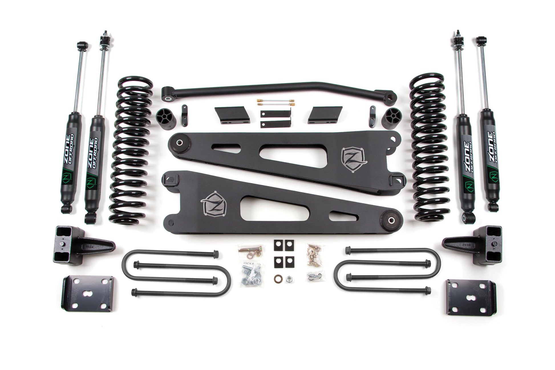 11 Ford F-250/F-350 Super Duty 4 Inch Radius Arm Lift Kit Diesel With Overload Zone Offroad-1