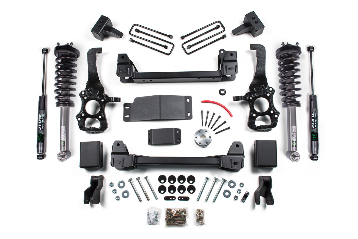15-20 Ford F-150 4WD 4 Inch Lift Kit Zone Offroad