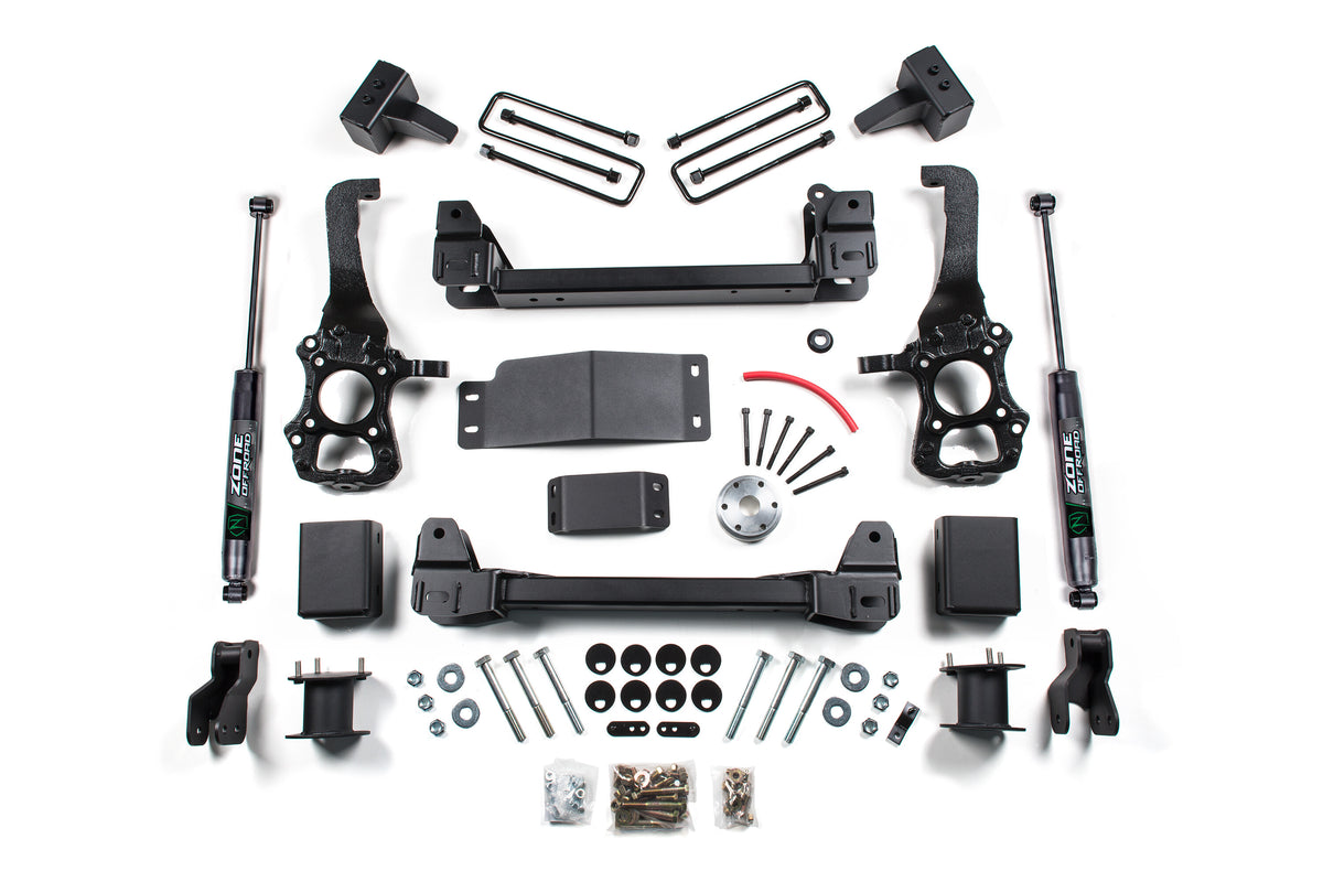 15-20 Ford F-150 4WD 4 Inch Lift Kit Zone Offroad-3