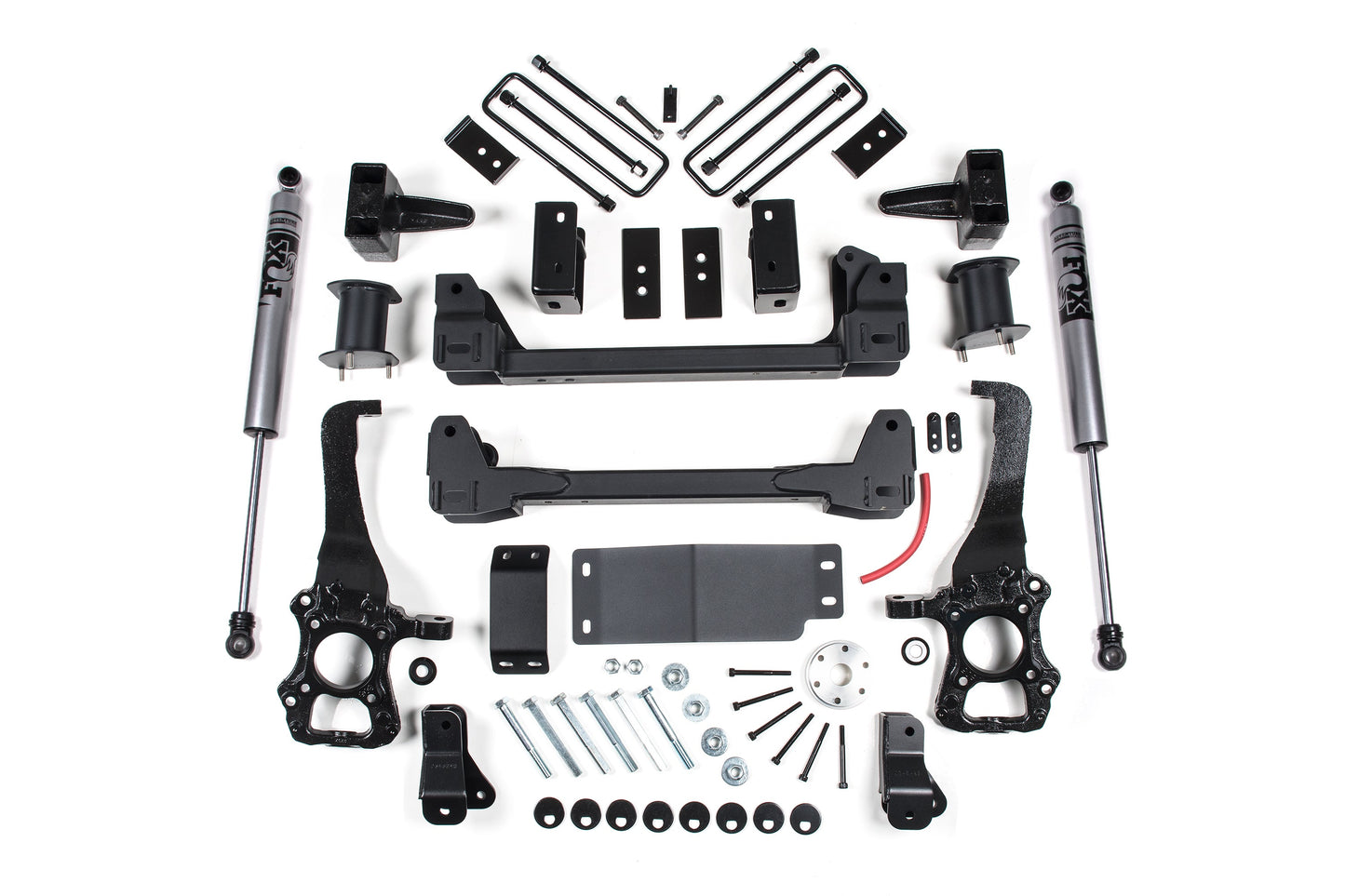 15-20 F-150 6 Inch Lift Kit 4-3/8 Inch Rear Block Zone Offroad-2