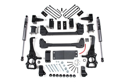 15-20 F-150 6 Inch Lift Kit 4-3/8 Inch Rear Block Zone Offroad-2