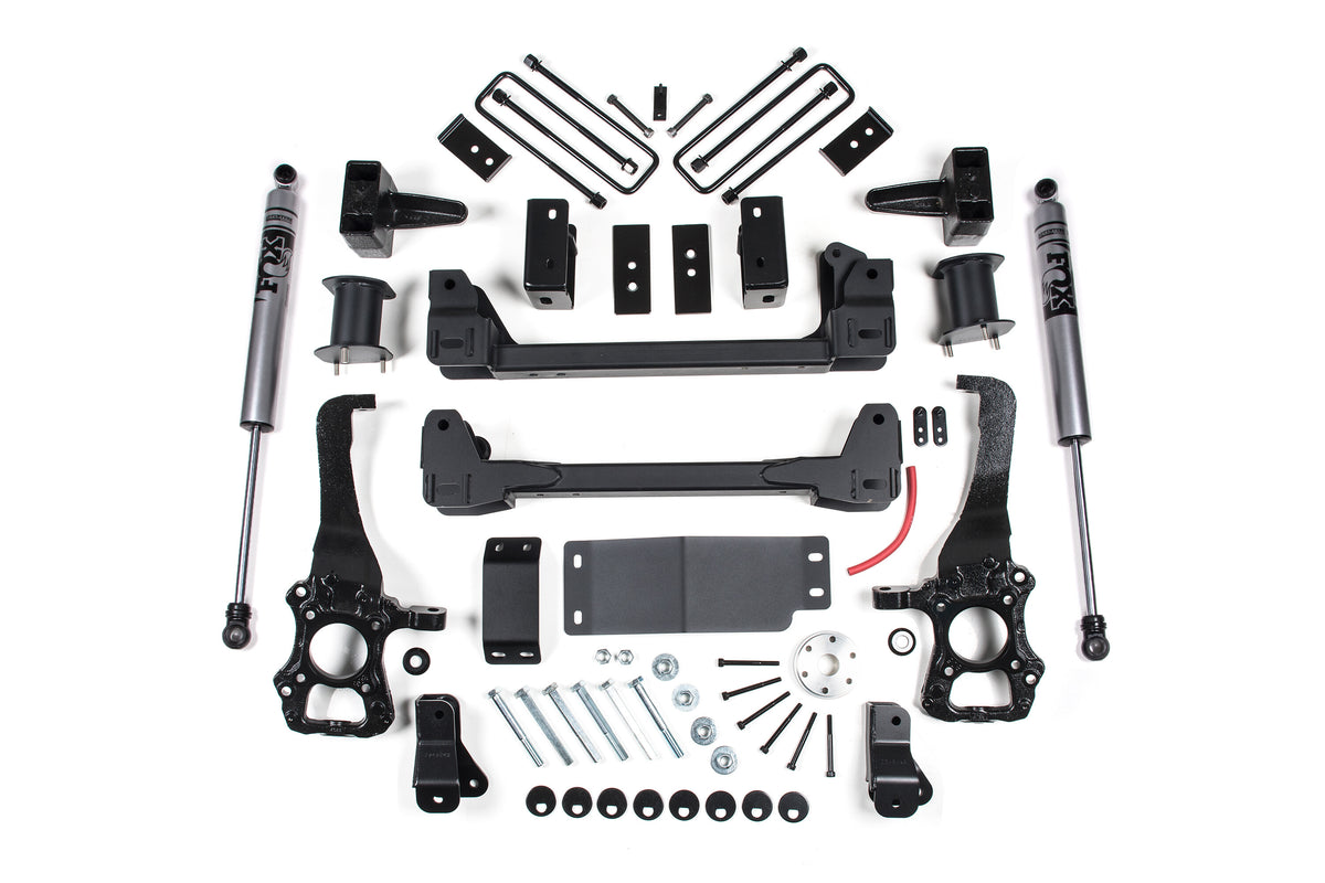 15-20 F-150 6 Inch Lift Kit 4-3/8 Inch Rear Block Zone Offroad-7