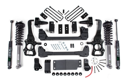 15-20 F-150 6 Inch Lift Kit 4-3/8 Inch Rear Block Zone Offroad