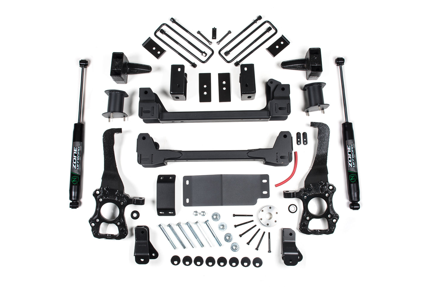 15-20 F-150 6 Inch Lift Kit 4-3/8 Inch Rear Block Zone Offroad