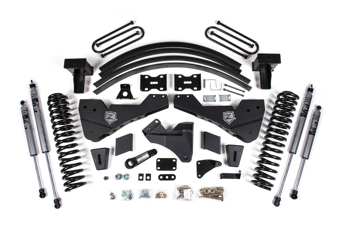 11-16 F-250/350 8 Inch Lift Kit Without Overload Diesel With Fox Adventure Shocks Zone Offroad