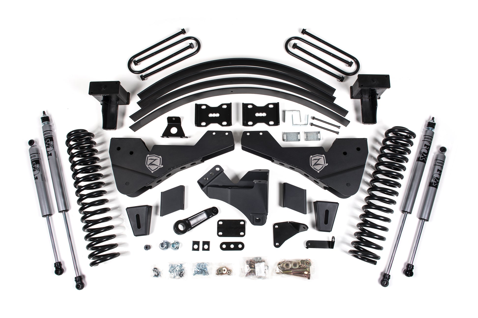 11-16 Ford F-250/F-350 Super Duty 8 Inch Lift Kit Without Overload Gas With Fox Adventure Shocks Zone Offroad-1