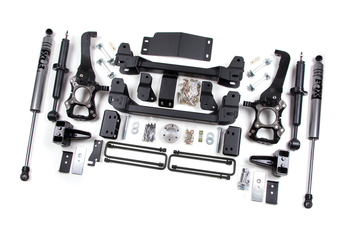 09-13 Ford F-150 6 Inch Lift Kit 4 Inch Rear Block Zone Offroad-2
