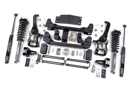 09-13 Ford F-150 4WD 6 Inch Suspension Lift Kit, 4 Inch Rear Lift, Block - Nitro Loaded Struts, Nitro Shocks Zone Offroad