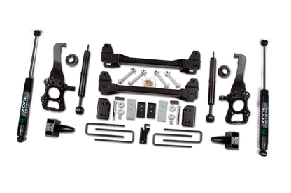 09-13 Ford F-150 2WD 6 Inch Kit 4 Inch Rear Block With Nitro Shocks Zone Offroad-2